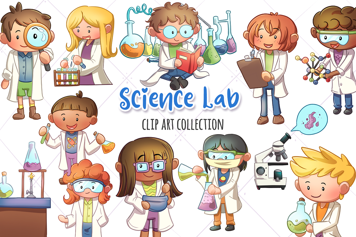 Science Lab Clip Art Collection in Illustrations - product preview 8