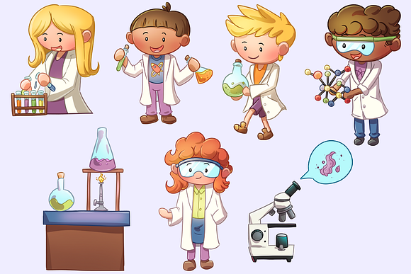 Science Lab Clip Art Collection in Illustrations - product preview 2