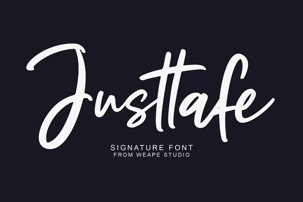 Justtafe - Signature Font in Script Fonts - product preview 8