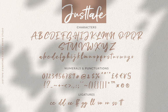 Justtafe - Signature Font in Script Fonts - product preview 9