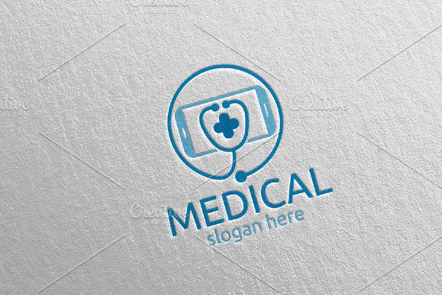 Mobile Cross Medical Logo 107 in Logo Templates - product preview 8