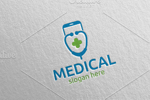 Mobile Cross Medical Logo 108 in Logo Templates - product preview 3