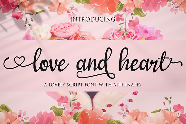love and heart -Handwritten fonts