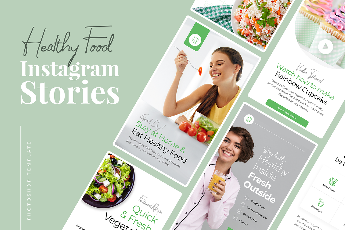 Healthy Food Instagram Stories in Instagram Templates - product preview 8