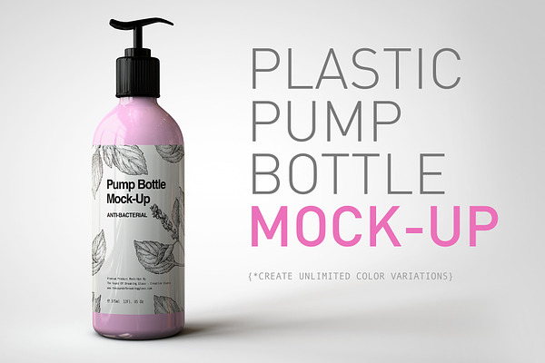 Plastic Pump Bottle Mock-Up