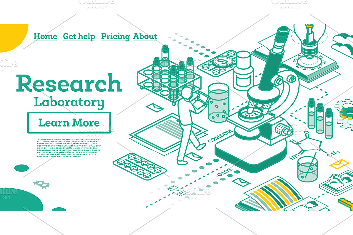 Outline Isometric Research in Illustrations - product preview 8