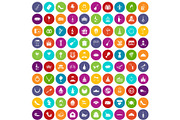 100 banquet icons set color