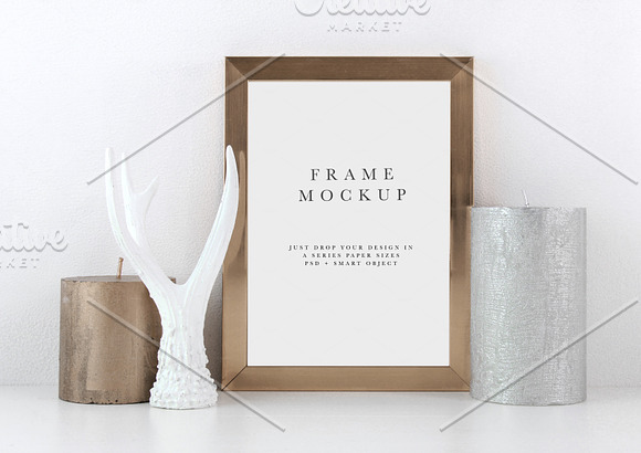 #573 Boho Inspired Frame Mockup in Print Mockups - product preview 1