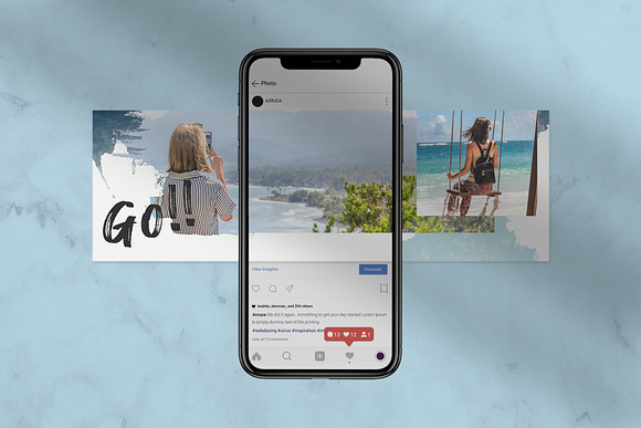 Travelnia Puzzle Instagram Feed in Instagram Templates - product preview 3