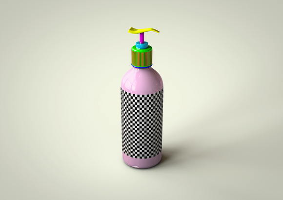 Plastic Pump Bottle Mock-Up in Product Mockups - product preview 7