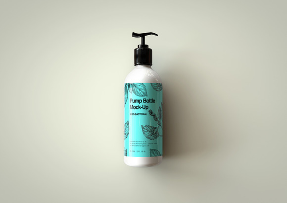 Plastic Pump Bottle Mock-Up in Product Mockups - product preview 8