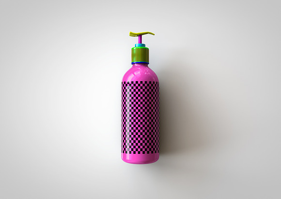 Plastic Pump Bottle Mock-Up in Product Mockups - product preview 10