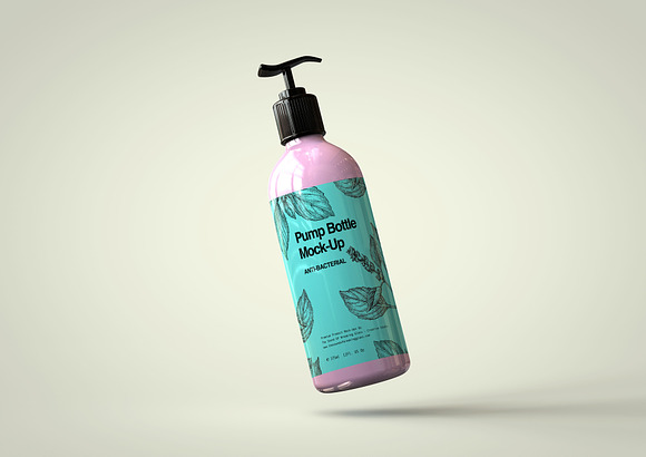 Plastic Pump Bottle Mock-Up in Product Mockups - product preview 11