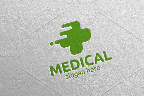 Fast Medical Hospital Logo 113 in Logo Templates - product preview 3