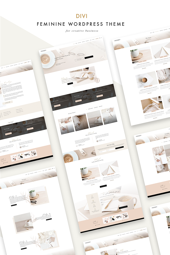 Angelina Business Divi Child Theme in WordPress Business Themes - product preview 5