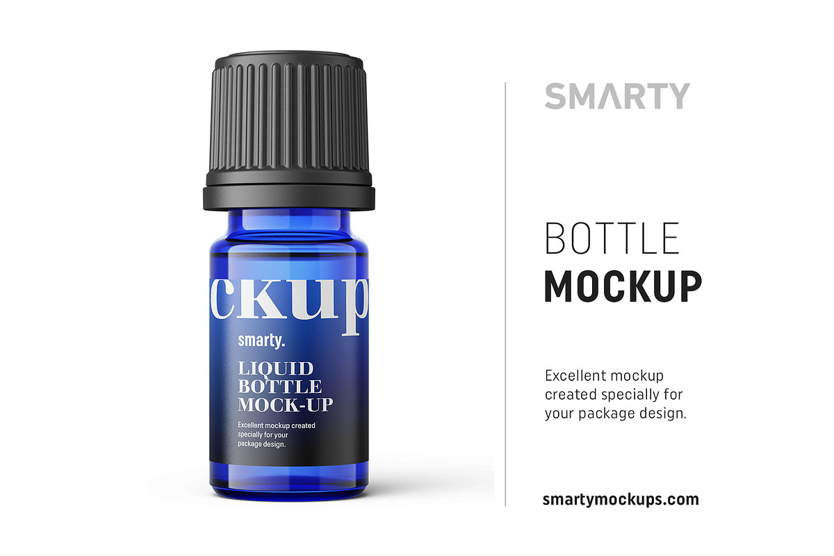 Essential oil bottle mockup in Product Mockups - product preview 8