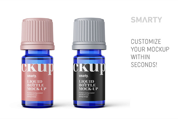 Essential oil bottle mockup in Product Mockups - product preview 2