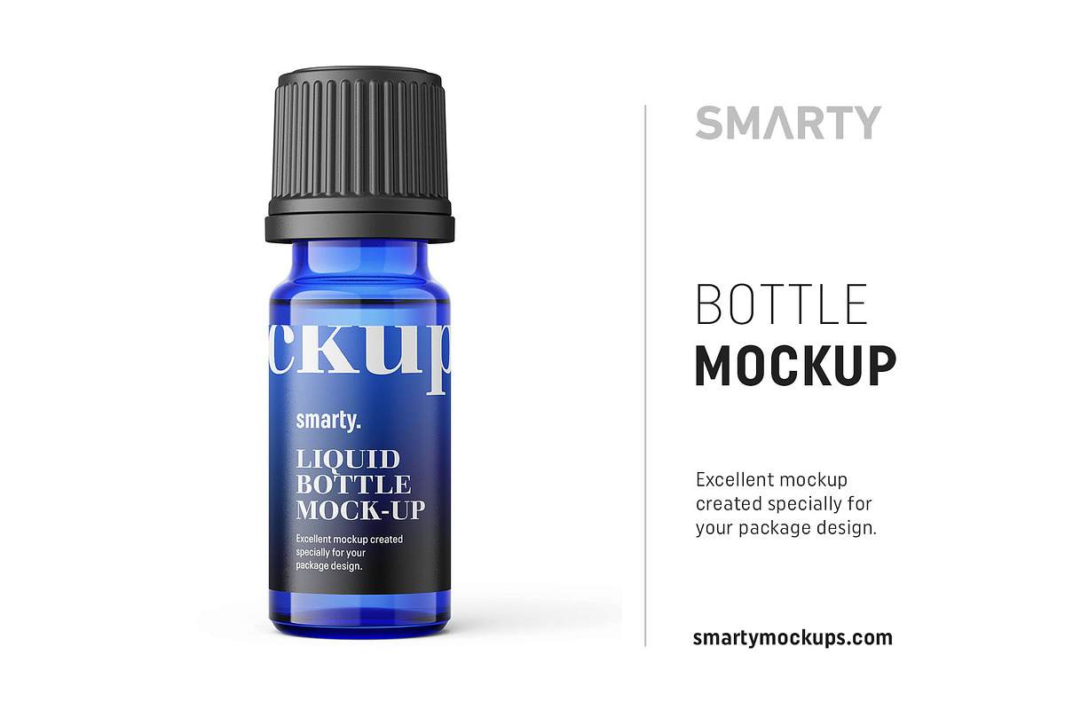 Essential oil bottle mockup 10ml in Product Mockups - product preview 8