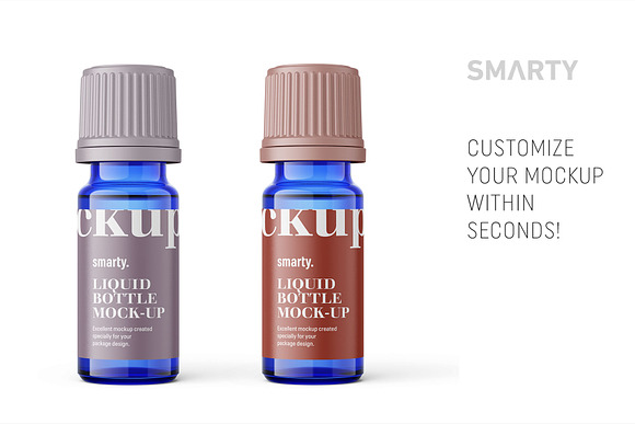 Essential oil bottle mockup 10ml in Product Mockups - product preview 2