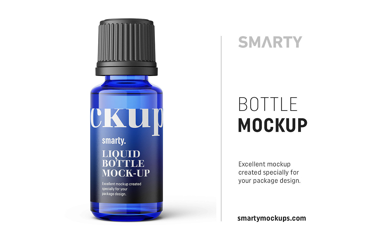 Essential oil bottle mockup 15ml in Product Mockups - product preview 8