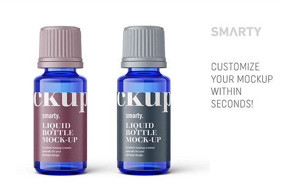 Essential oil bottle mockup 15ml in Product Mockups - product preview 2