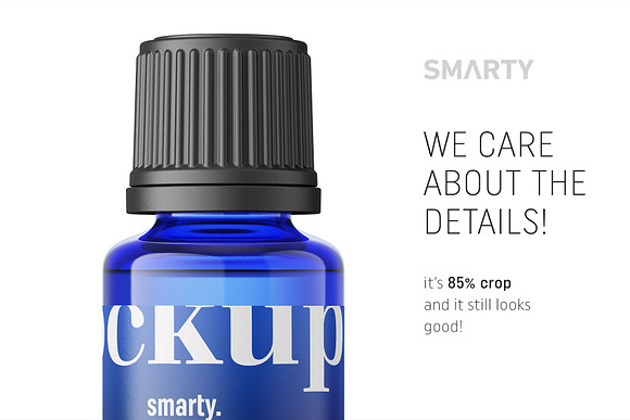 Essential oil bottle mockup 20ml in Product Mockups - product preview 3