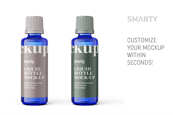 Essential oil bottle mockup 50ml in Product Mockups - product preview 2
