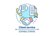 Client service concept icon