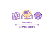 Tarot reading concept icon