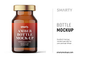 Amber bottle mockup 10ml