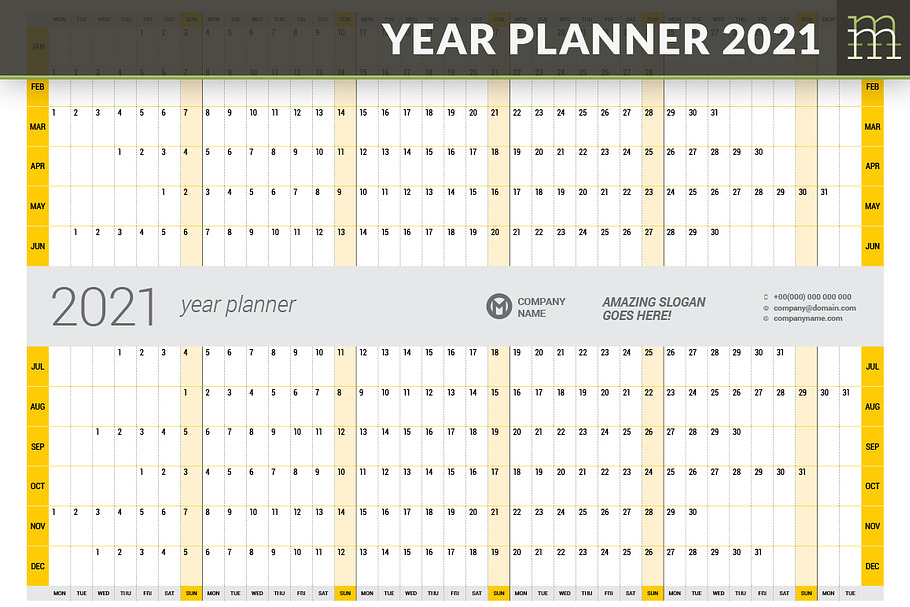 Year Planner 2021 (YP025-21)
