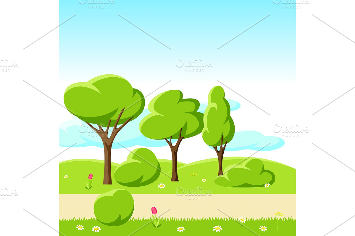Spring or summer background with in Illustrations - product preview 8