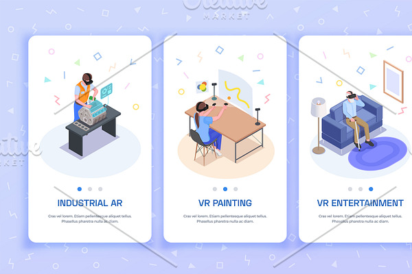 Virtual augmented reality banners