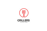 Grill Food Logo