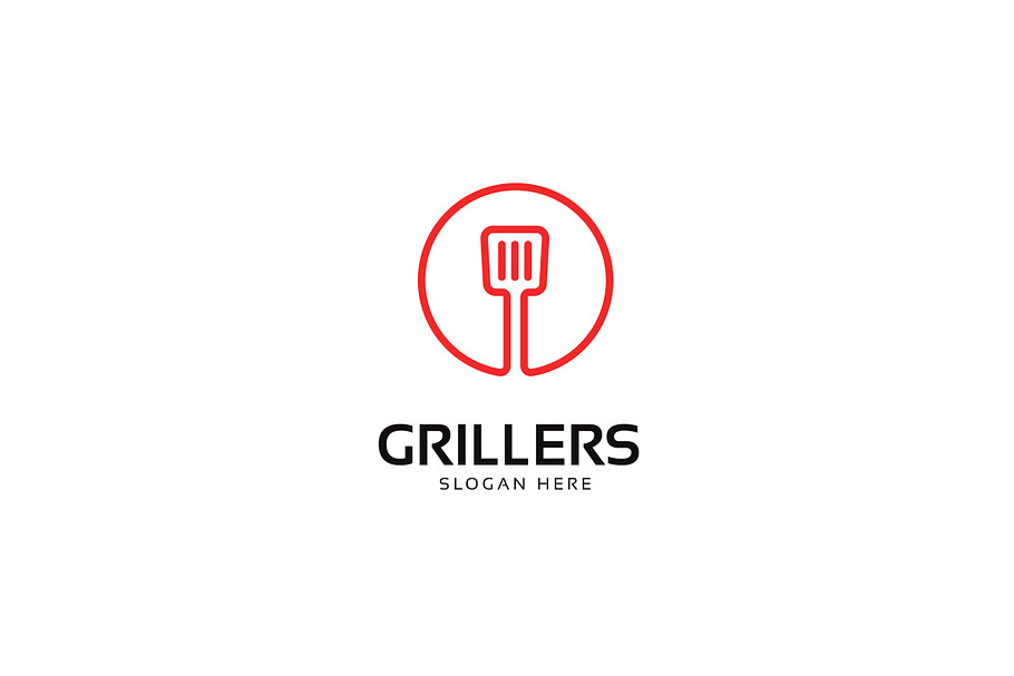 Grill Food Logo in Logo Templates - product preview 8