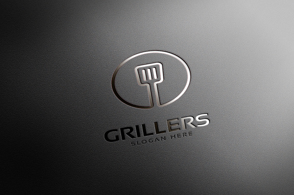 Grill Food Logo in Logo Templates - product preview 1