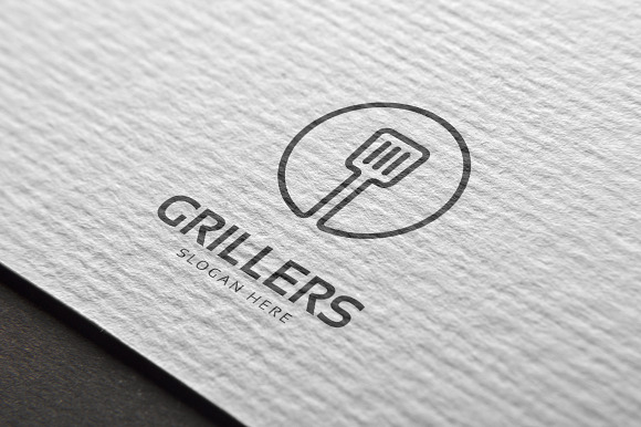 Grill Food Logo in Logo Templates - product preview 2