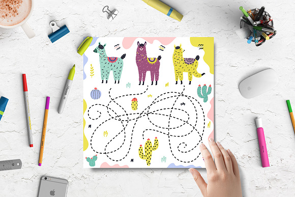 Llama Activities Collection in Illustrations - product preview 2
