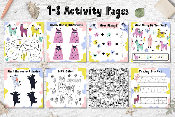 Llama Activities Collection in Illustrations - product preview 4