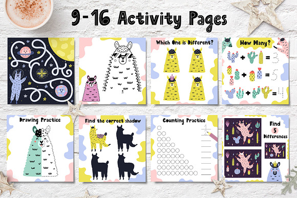 Llama Activities Collection in Illustrations - product preview 5