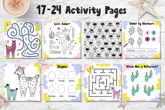Llama Activities Collection in Illustrations - product preview 6