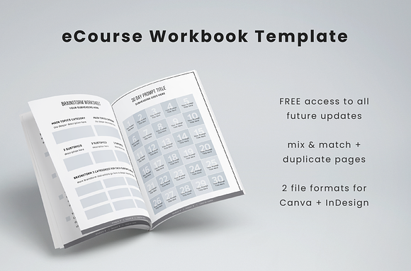 eCourse Workbook Template in Magazine Templates - product preview 14