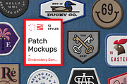 Patch Mockups + Embroidery Generator