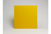 3D Render of Abstract Yellow