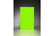 neon green background, scene, neon