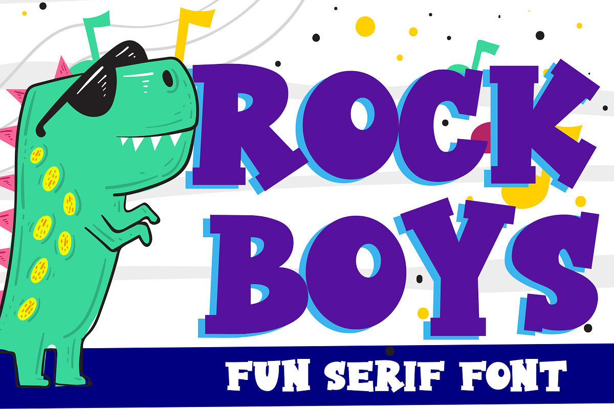 Rock Boys in Display Fonts - product preview 8