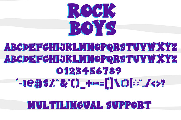 Rock Boys in Display Fonts - product preview 3