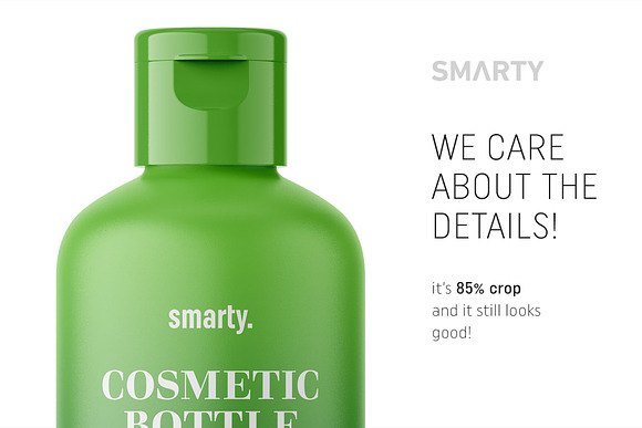 Matt cosmetic bottel mockup in Product Mockups - product preview 3