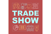 Trade show word concepts banner