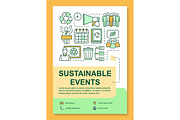 Sustainable event poster template